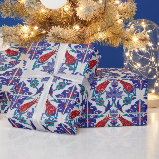 Elegante Tulip und Rose Floralische Blume Fotograf Geschenkpapier (Feiertage)