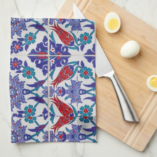 Elegante Tulip und Rose Floralische Blume Fotograf Geschirrtuch (Viertel Falte)