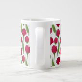 Elegante Tulip und Rose Floralische Blume Fotograf Jumbo-Tasse (Rückseite)