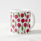 Elegante Tulip und Rose Floralische Blume Fotograf Jumbo-Tasse (Vorderseite Rechts)