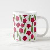 Elegante Tulip und Rose Floralische Blume Fotograf Jumbo-Tasse (Rechts)