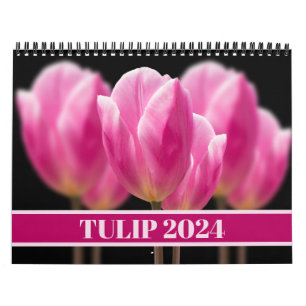 Elegante Tulip und Rose Floralische Blume Fotograf Kalender