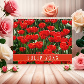 Elegante Tulip und Rose Floralische Blume Fotograf Kalender