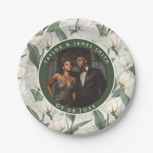 Elegante Tulip Wedding Teller für Brautparty