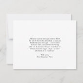 Elegante Tulips Blush Pink Beileid Beerdigung Dankeskarte (Rückseite)