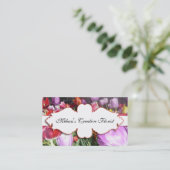Elegante Tulpe-Blumenphotographie Bisness Karte (Stehend Vorderseite)