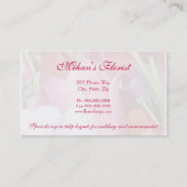 Elegante Tulpe-Blumenphotographie Bisness Karte (Rückseite)