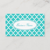Elegante Türkis Business Card Visitenkarte (Vorderseite)