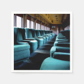 Elegante Türkis Sitzplätze Serviette (Vorderseite)