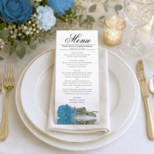 Elegante türkisblaue Rose Reflektionen Hochzeit