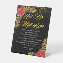 Elegante türkische Rote Rosen Begräbnisgedicht