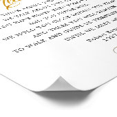 Elegante türkische Rote Rosen Begräbniszeichen Poster (Ecke)