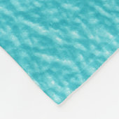 Elegante türkisfarbene Ledertextur Fleecedecke (Ecke)