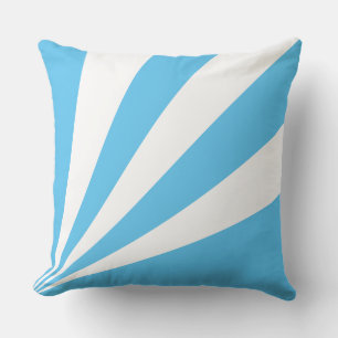 Elegante türkisfarbene und weiße Buchten Kissen