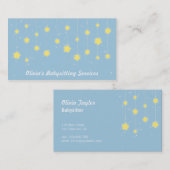 Elegante Twinklings-Sterne, die Visitenkarten Visitenkarte (Vorne/Hinten)