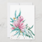 Elegante Typografie 70. Blumengeburtsfeier Einladung (Rückseite)