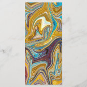 Elegante Typografie Abstrakt Einfache Künstlerisch Menükarte (Rückseite)