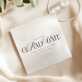 Elegante Typografie Altes Geld Abschluss Serviette