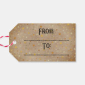 Elegante Typografie Butterfly Stars Rustikales Neu Geschenkanhänger (Rückseite Horizontal)