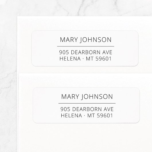 Elegante Typografie Custom Rücksendeadresse 06. La