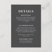 Elegante Typografie-Detailkarte Begleitkarte (Vorderseite)