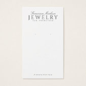 Elegante Typografie Earring Jewelry (Vorderseite)