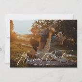 Elegante Typografie Ein Foto frohe Weihnachten (Vorderseite)