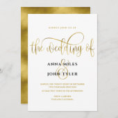 Elegante Typografie Einladung (Vorne/Hinten)