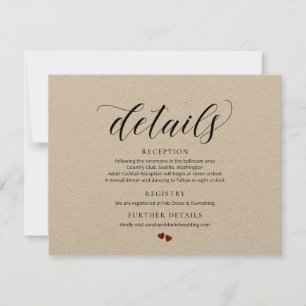 Elegante Typografie - Einschließungskarte für Hoch Einladung