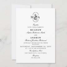 Elegante Typografie Et-Zeichen Monogramm Hochzeit
