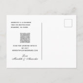 Elegante Typografie Eukalyptus-Blätter Save the Da Ankündigungspostkarte (Rückseite)