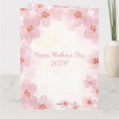 Elegante Typografie Floral Modern Karte (Rückseite)