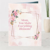 Elegante Typografie Floral Modern Karte (Vorderseite)