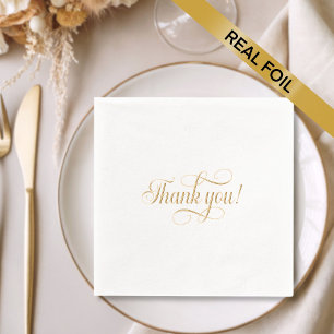 Elegante Typografie Foil Napkins Servietten Mit Folie