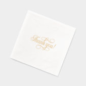Elegante Typografie Foil Napkins Servietten Mit Folie (Links)