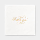 Elegante Typografie Foil Napkins Servietten Mit Folie (Vorderseite)