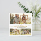 Elegante Typografie Foliage 3 Weihnachten im Foto (Stehend Vorderseite)