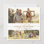 Elegante Typografie Foliage 3 Weihnachten im Foto (Vorderseite)