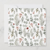 Elegante Typografie Foliage 3 Weihnachten im Foto (Rückseite)