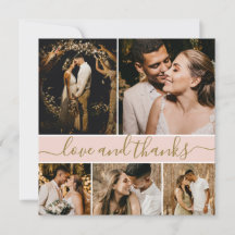 Elegante Typografie Foto Collage Wedding