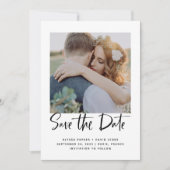 Elegante Typografie | FOTO Save The Date (Vorderseite)