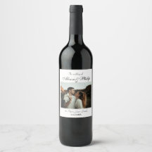 Elegante Typografie Fotovorlage Hochzeit