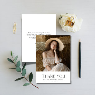 Elegante Typografie für jedes Ereignis - Foto zur Dankeskarte