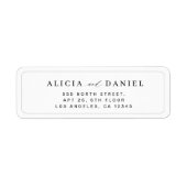 Elegante Typografie gerahmte Hochzeitsstimmung Rüc (Vorne)