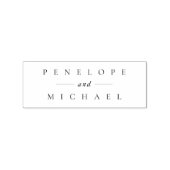 Elegante Typografie-Hochzeit Gummistempel (Prägung)