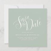 Elegante Typografie-Hochzeit Save The Date (Vorderseite)