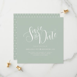 Elegante Typografie-Hochzeit Save The Date