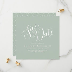 Elegante Typografie-Hochzeit Save The Date