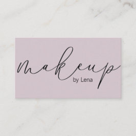 Elegante Typografie Makeup | Visitenkarte