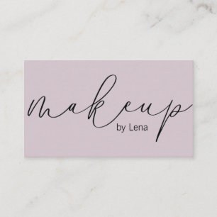 Elegante Typografie Makeup Visitenkarte